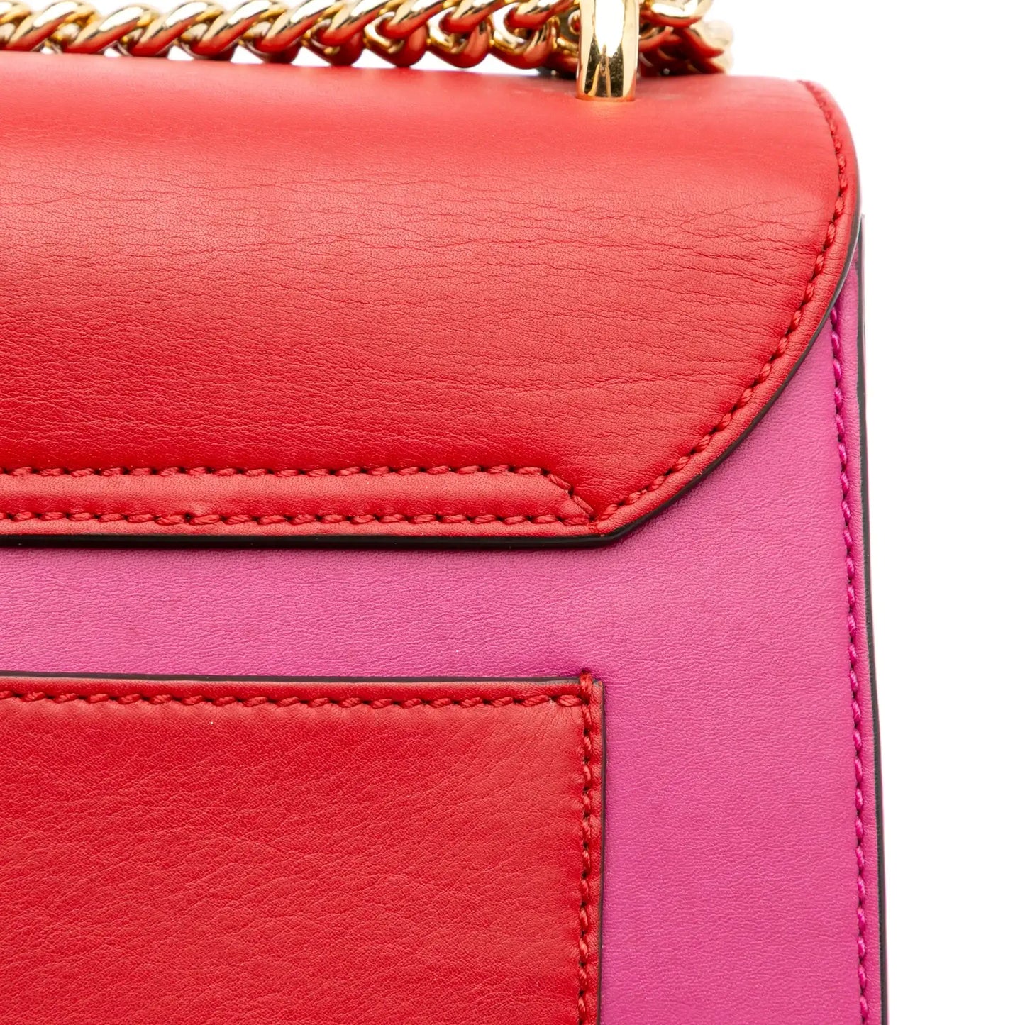 Gucci Medium Bicolor Leather Padlock Shoulder Bag