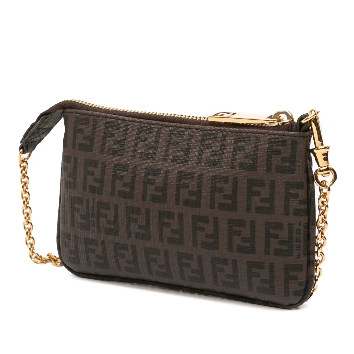 Fendi Zucchino Spalmati Chain Pochette