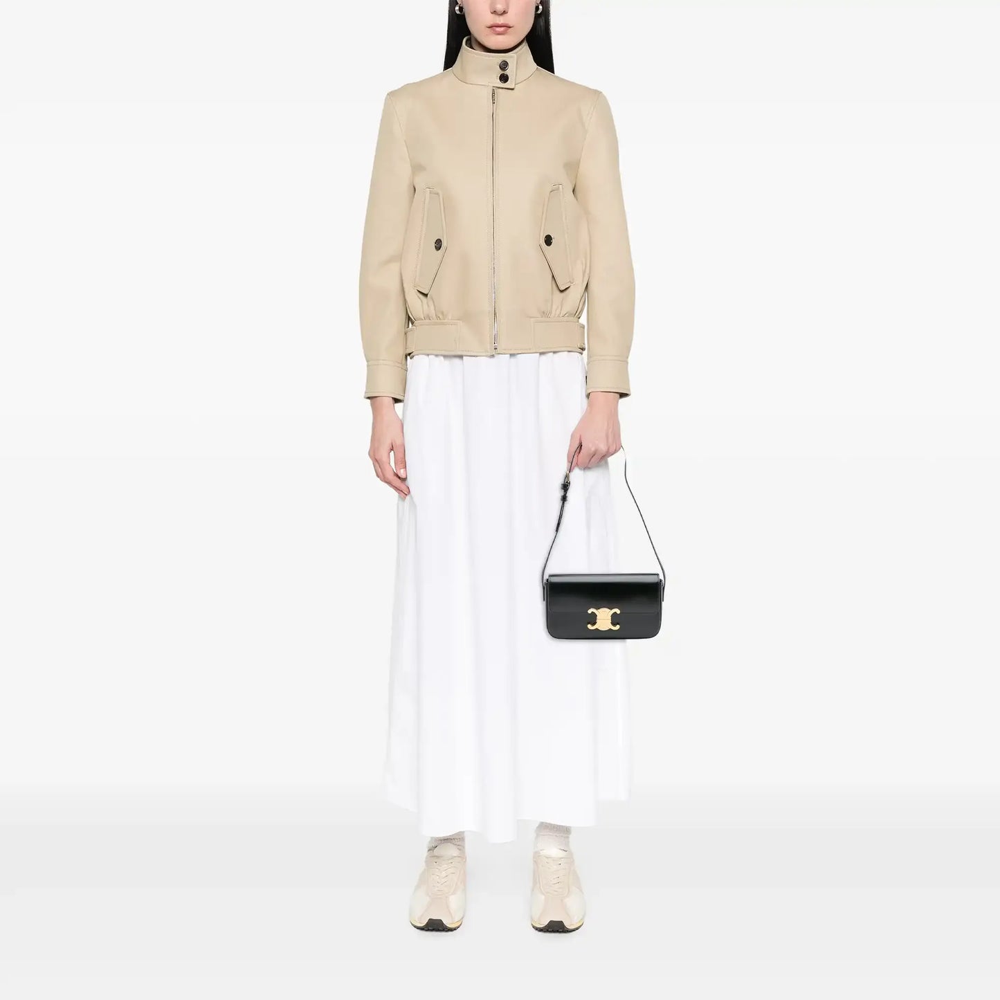 Celine Shiny Calfskin Claude Shoulder Bag