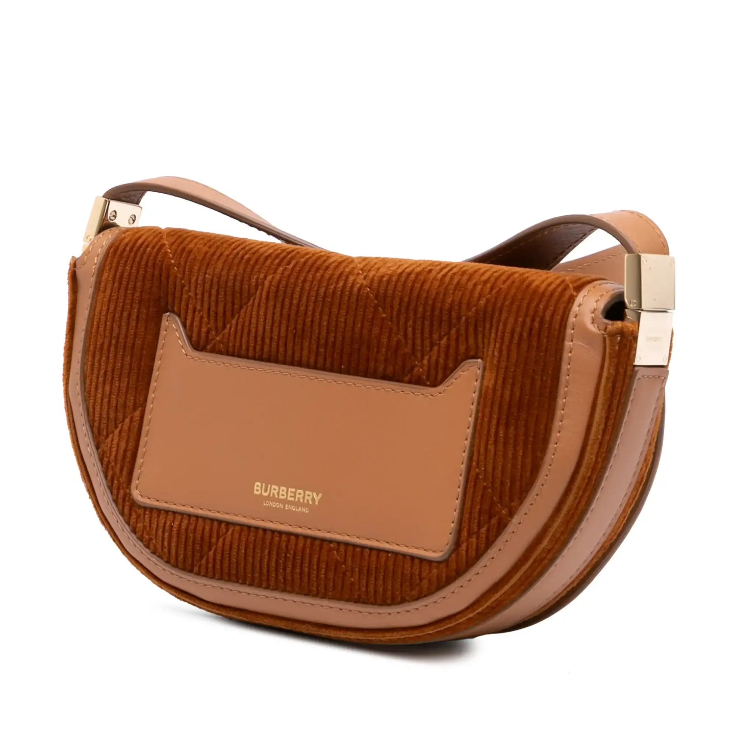 Burberry Micro Corduroy Olympia Shoulder Bag