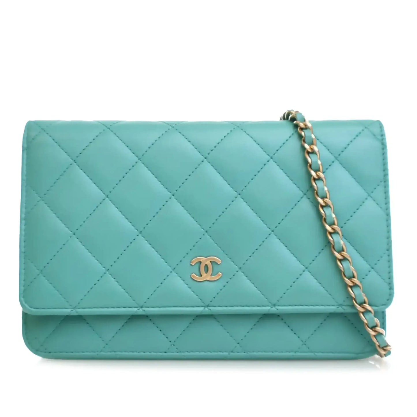 Chanel CC Quilted Lambskin Wallet On Chain