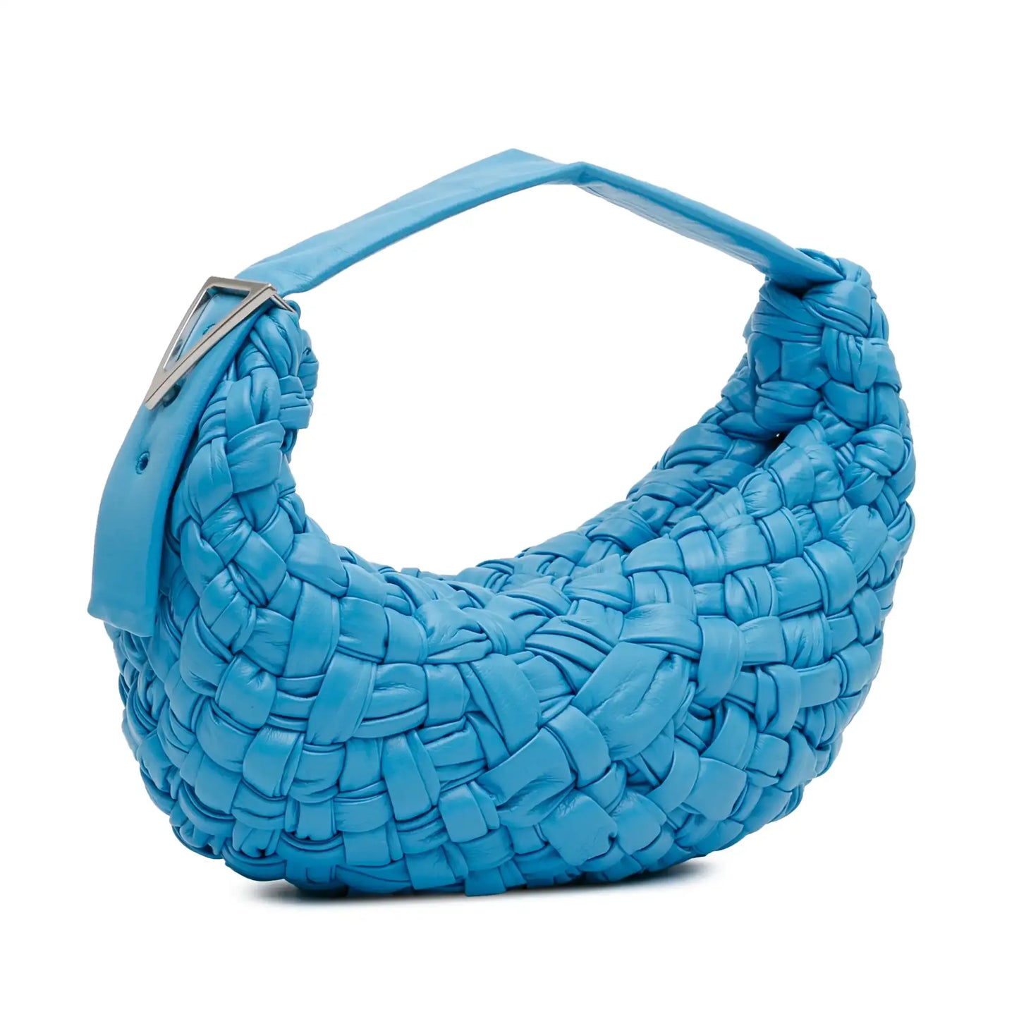 Bottega Veneta Paper Calfskin Intrecciato Banana Hobo Bag
