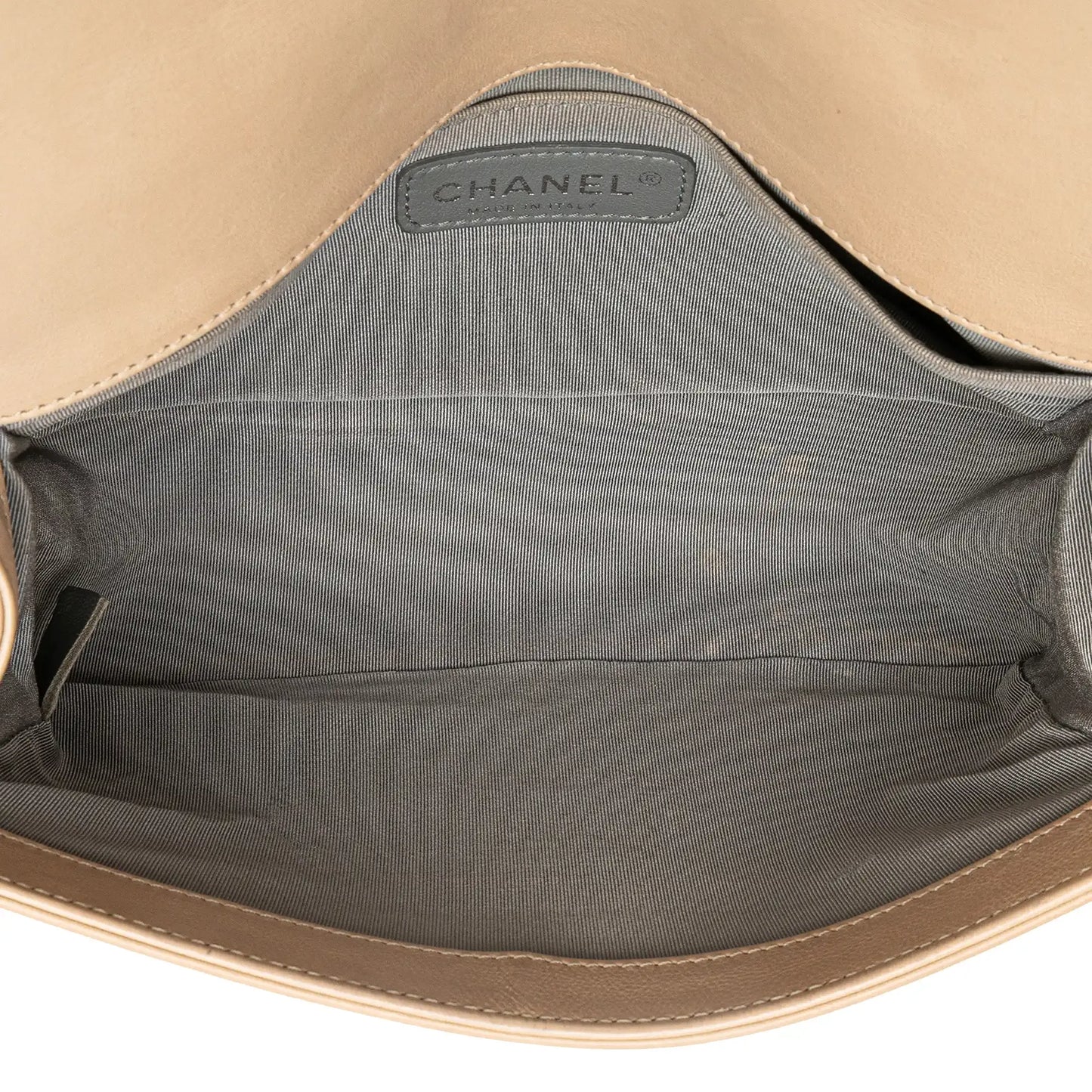 Chanel Old Medium Aged Calfskin Double Stitch Boy Flap