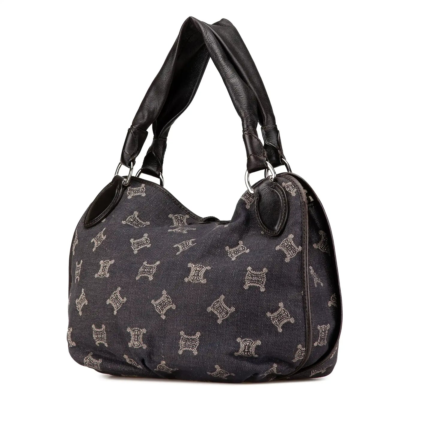 Celine Denim Macadam Bittersweet Hobo Bag