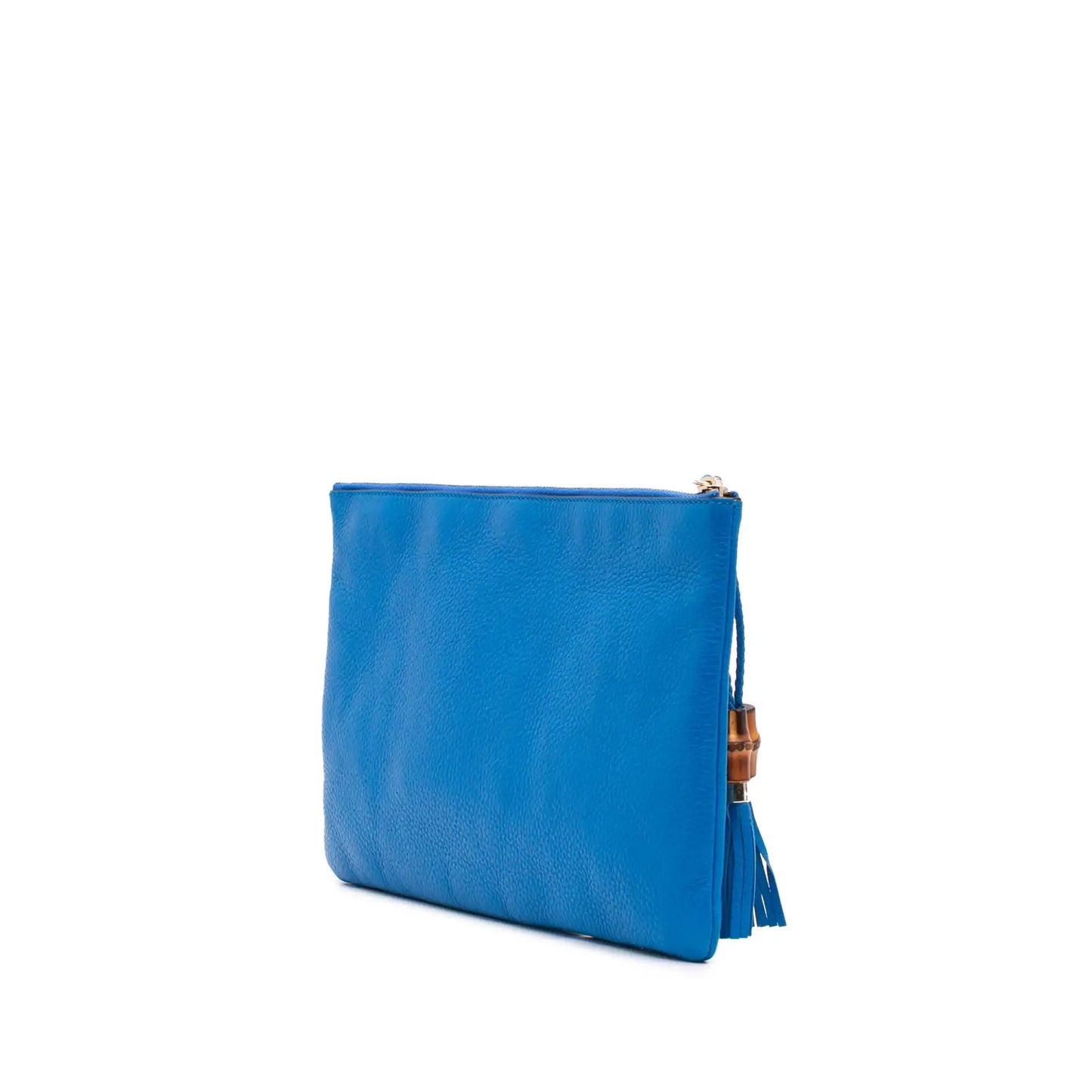 Gucci Calfskin Bamboo Tassel Clutch