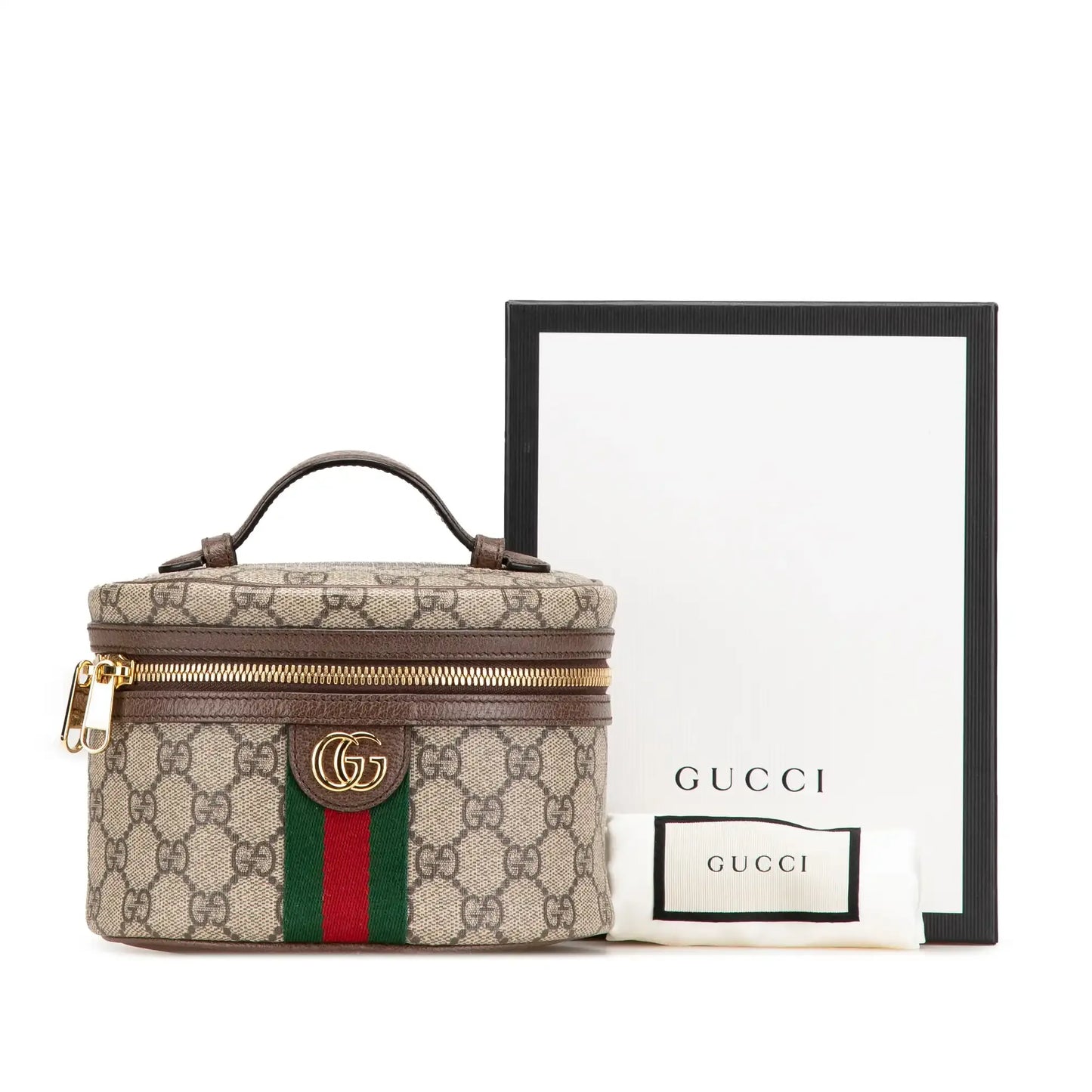 Gucci GG Supreme Web Ophidia Vanity Bag
