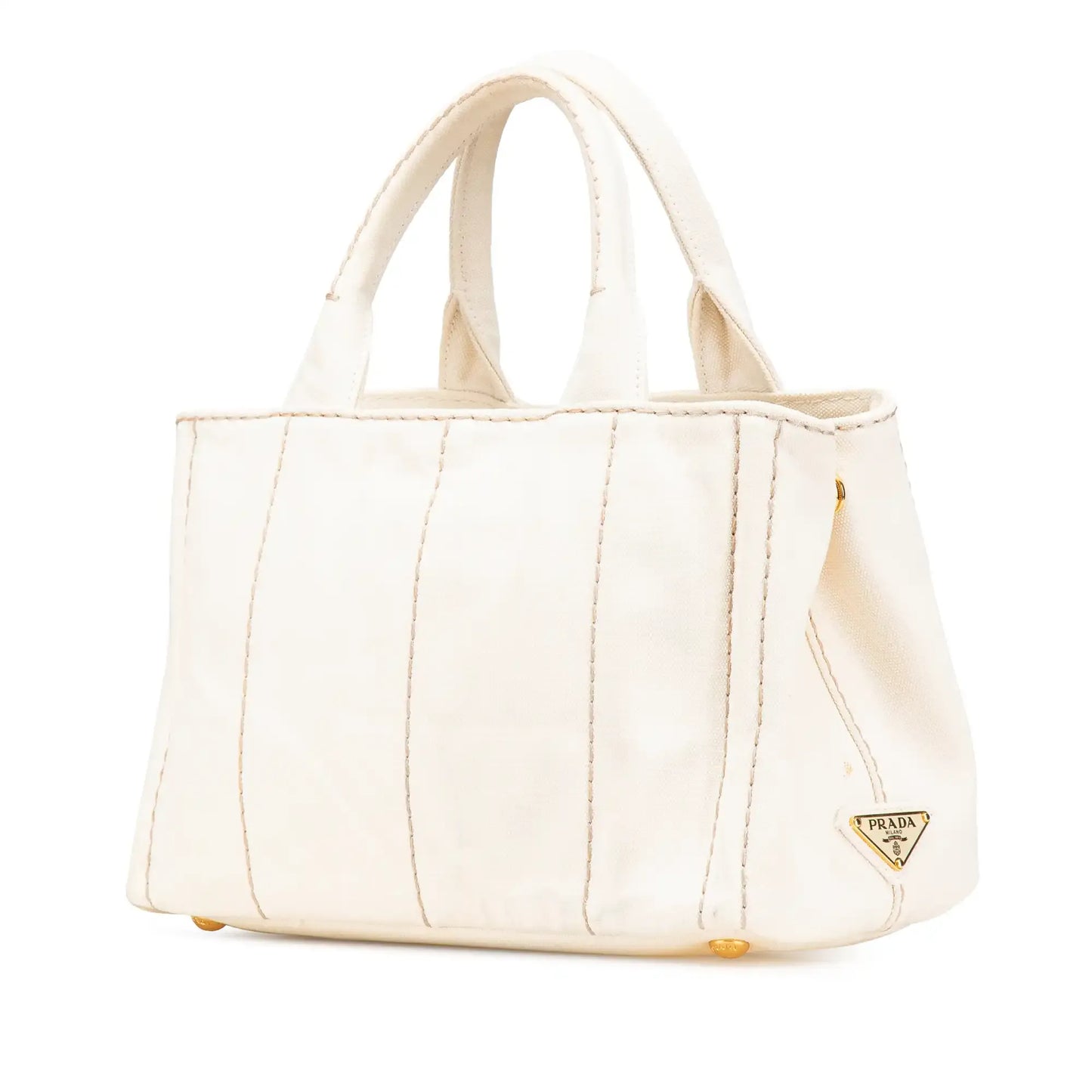 Prada Small Canvas Canapa Logo Satchel