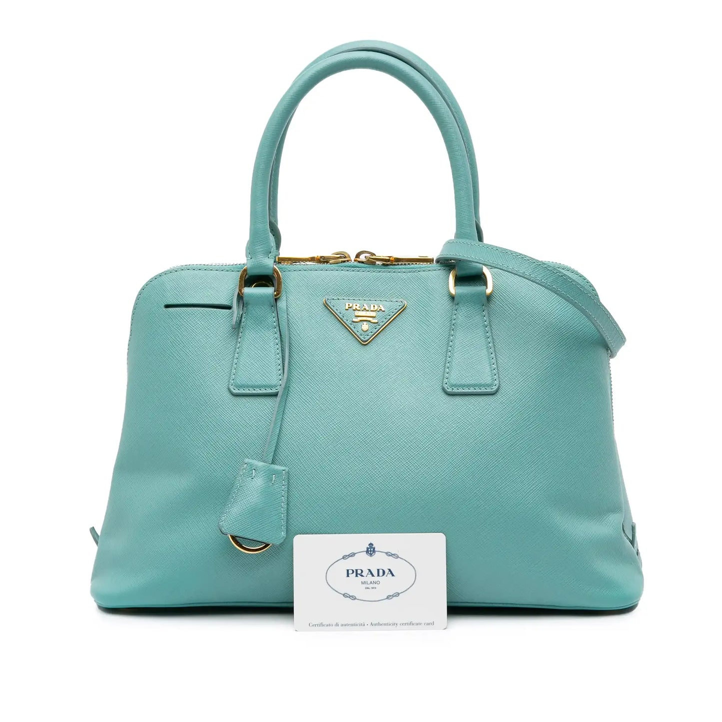 Prada Medium Saffiano Lux Promenade Satchel