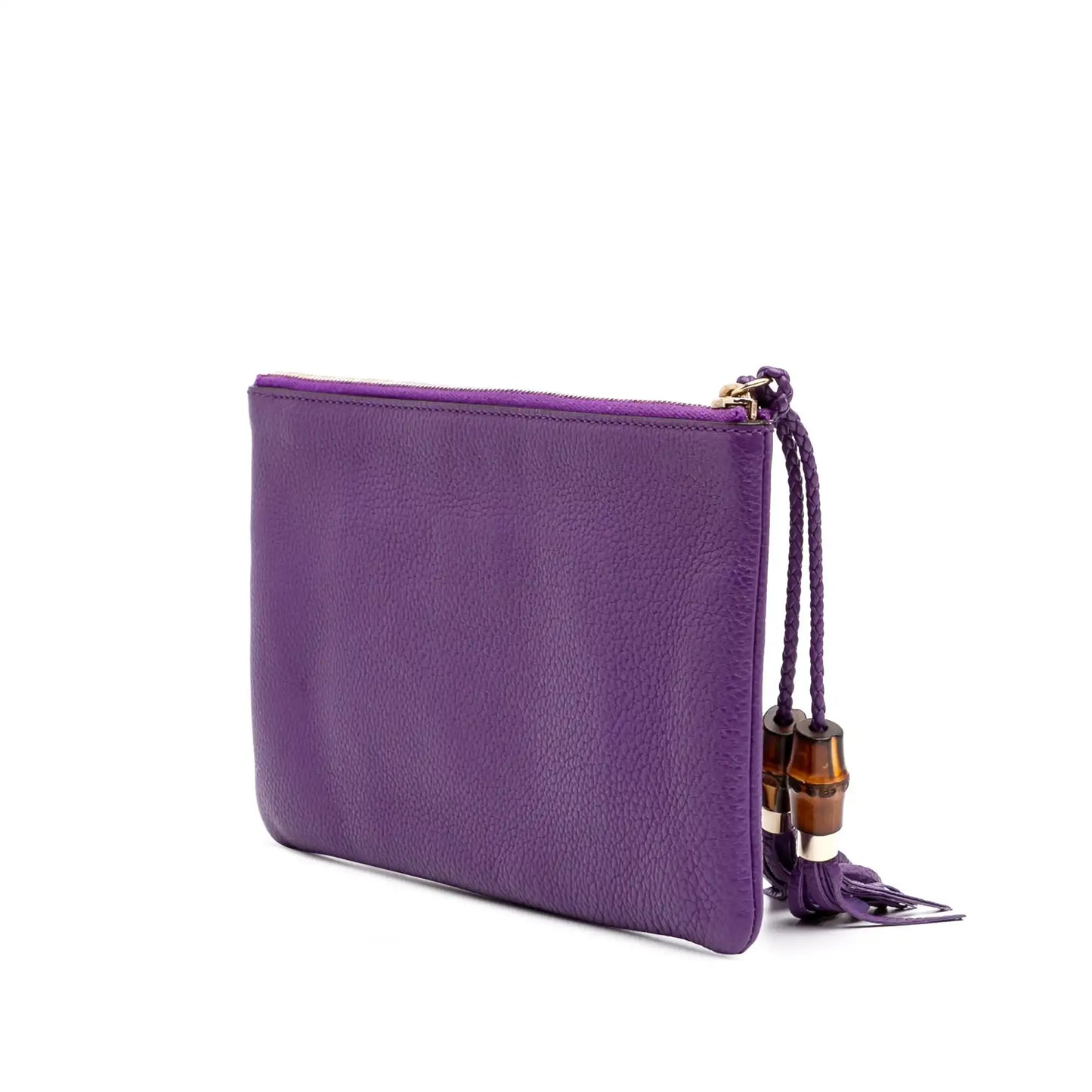 Gucci Calfskin Bamboo Clutch
