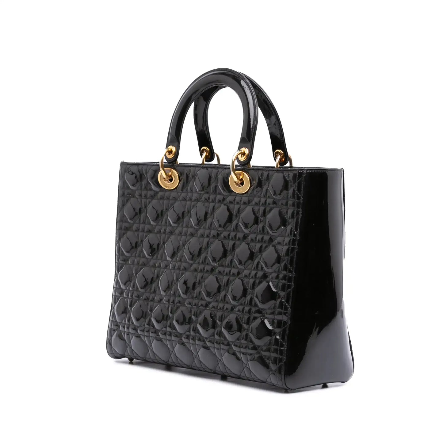 Dior Large Patent Cannage Lady