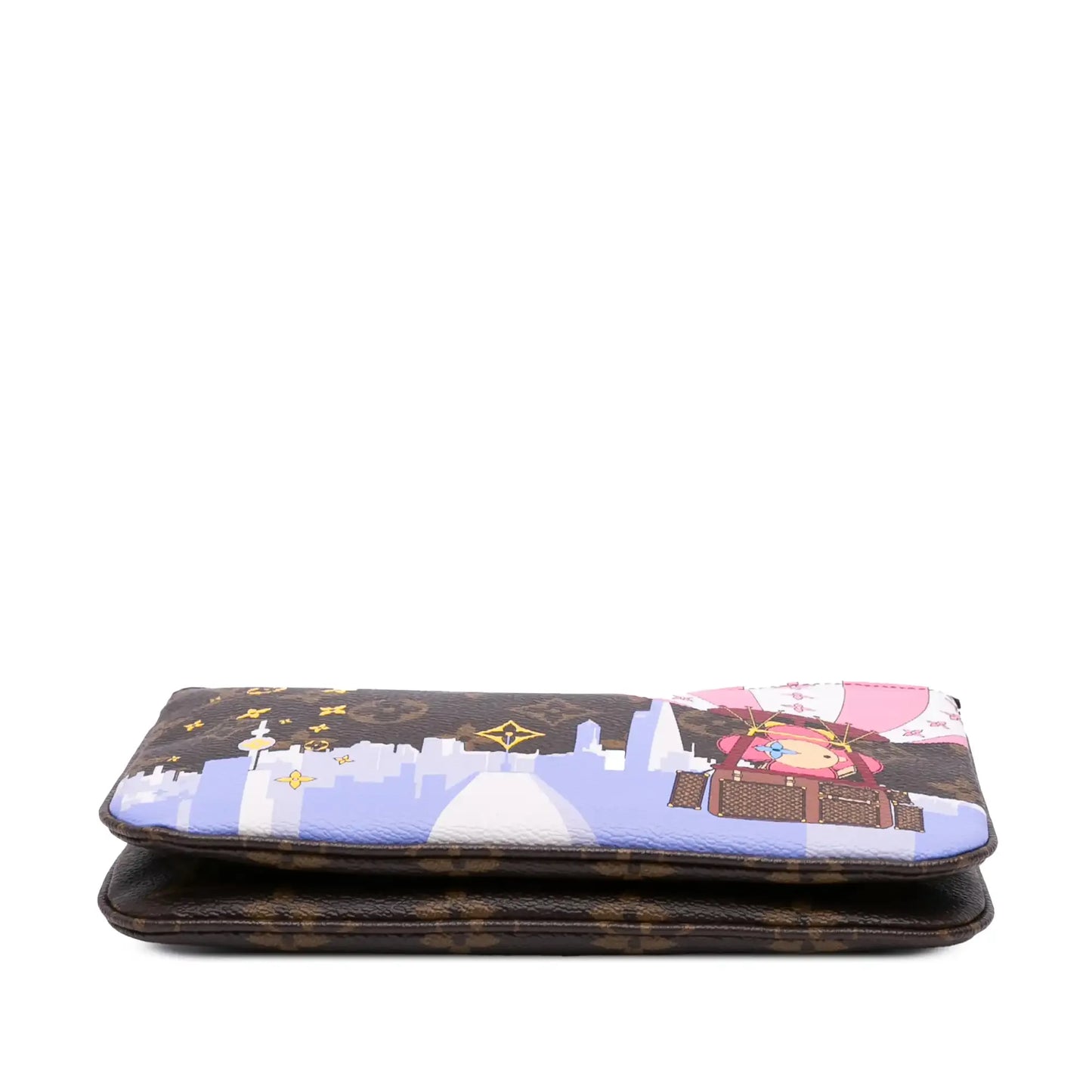 Louis Vuitton Monogram Double Zip Pochette Illustre Vivienne Shanghai