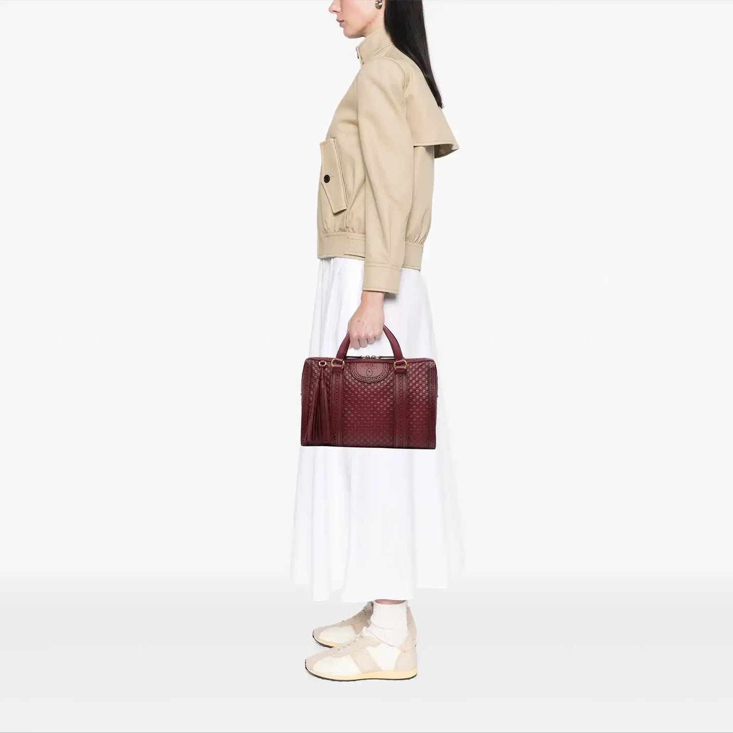 Gucci Microguccissima Brogue Duilio Boston Bag
