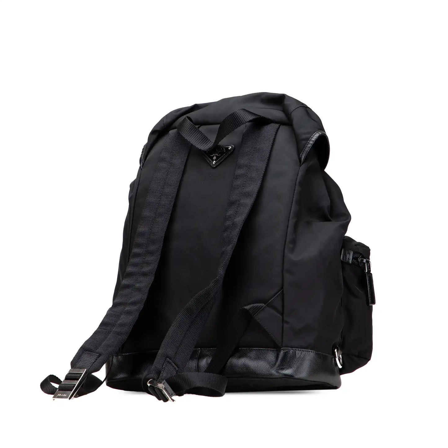 Prada Saffiano Trimmed Tessuto Backpack