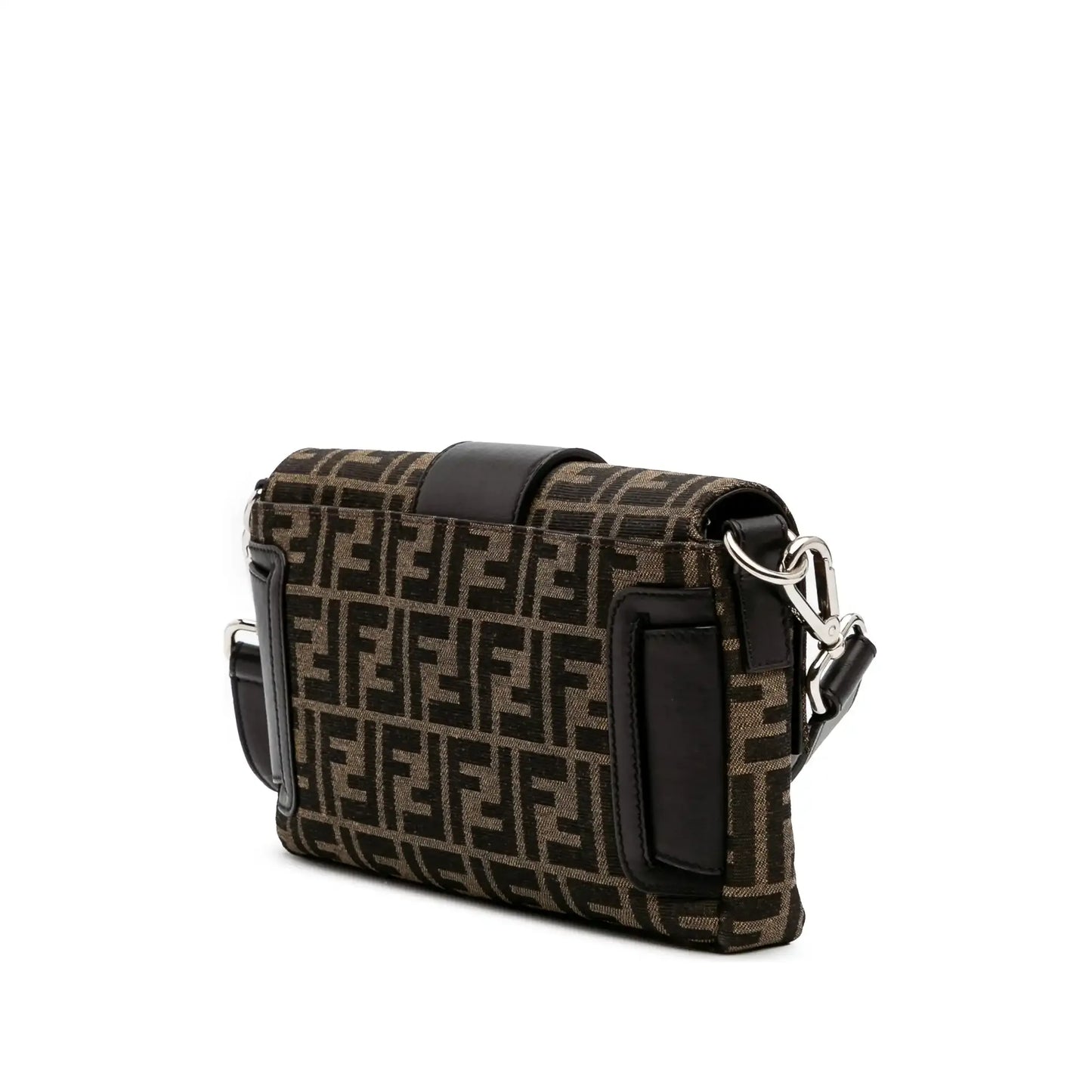 Fendi Zucca Canvas Convertible Baguette Satchel