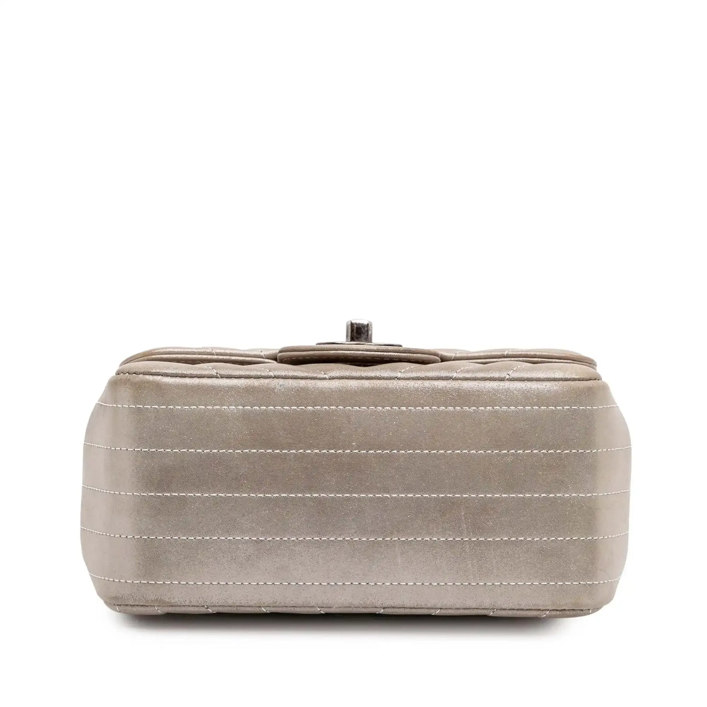Chanel Mini Square Classic Chevron Iridescent Lambskin Single Flap