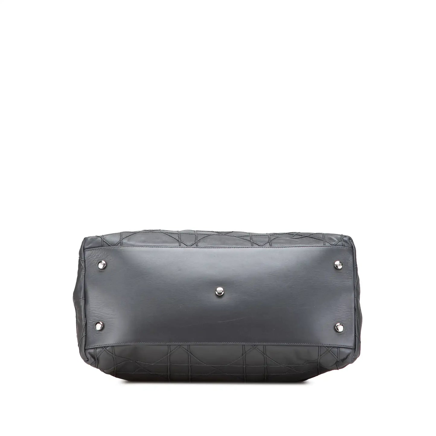 Dior Large Lambskin Cannage Polochon Granville Satchel