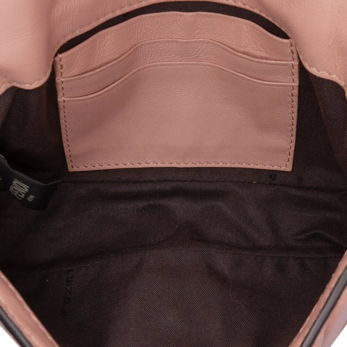 Fendi Mini Zucca Embossed Leather Baguette Satchel