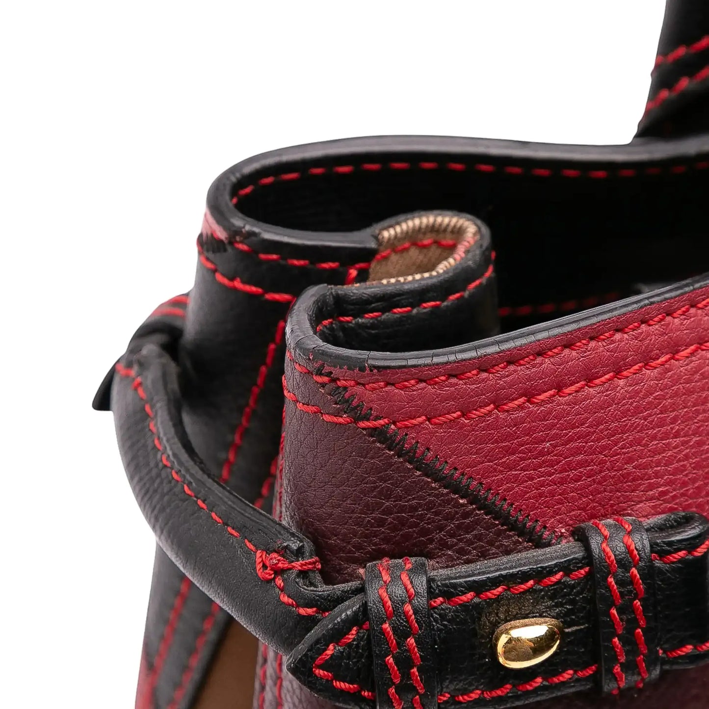 Burberry Medium Leather Patchwork and House Check Banner Satchel