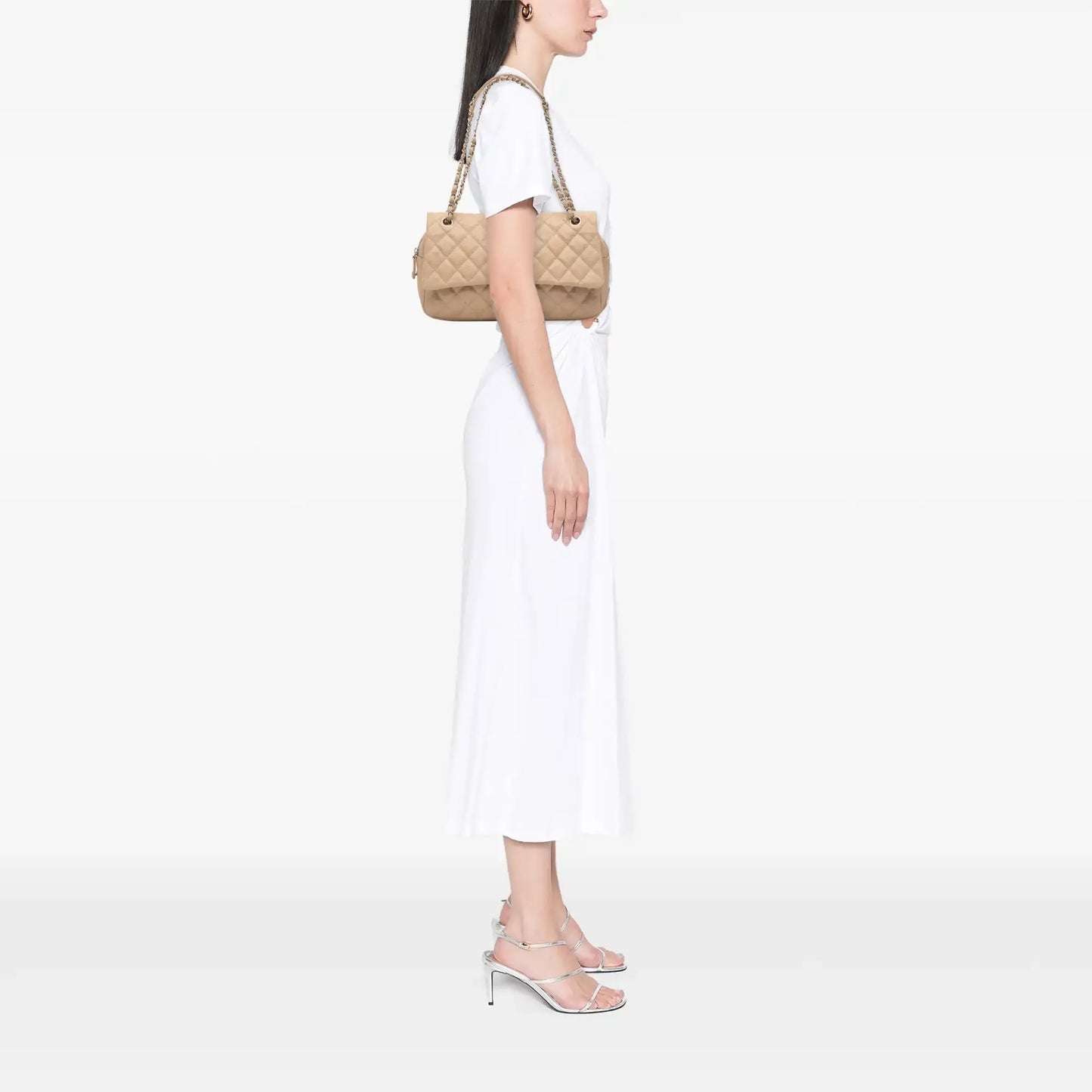 Chanel Jumbo Quilted Caviar Easy Flap