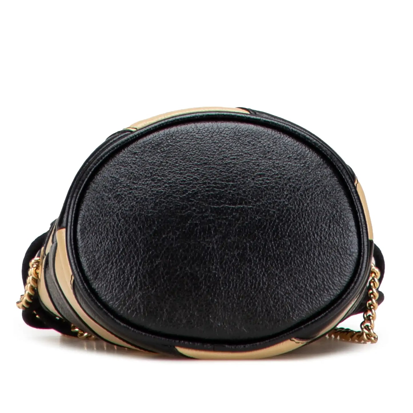 Gucci Mini Calfskin Diagonal Striped Zumi Bucket Bag