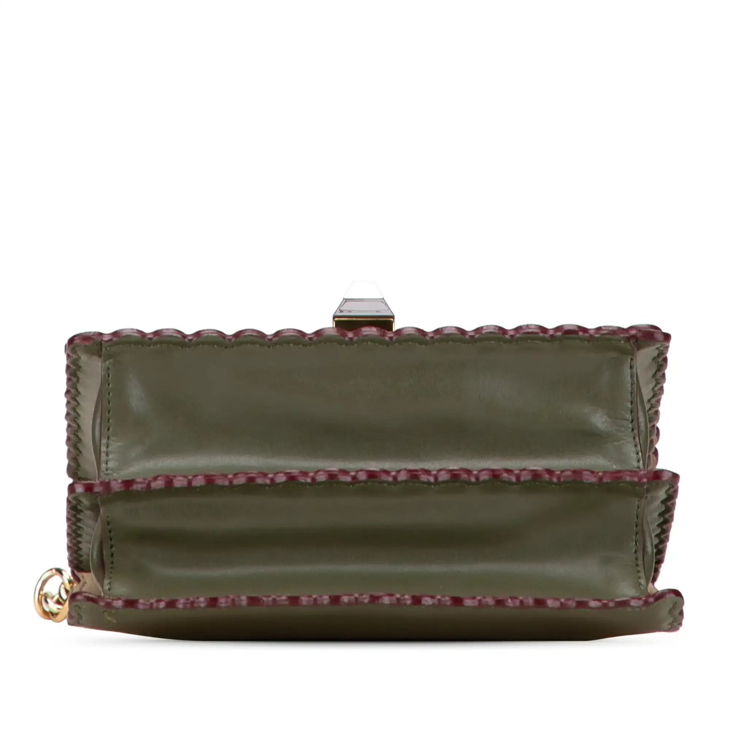 Fendi Small Scalloped Leather Kan I Crossbody