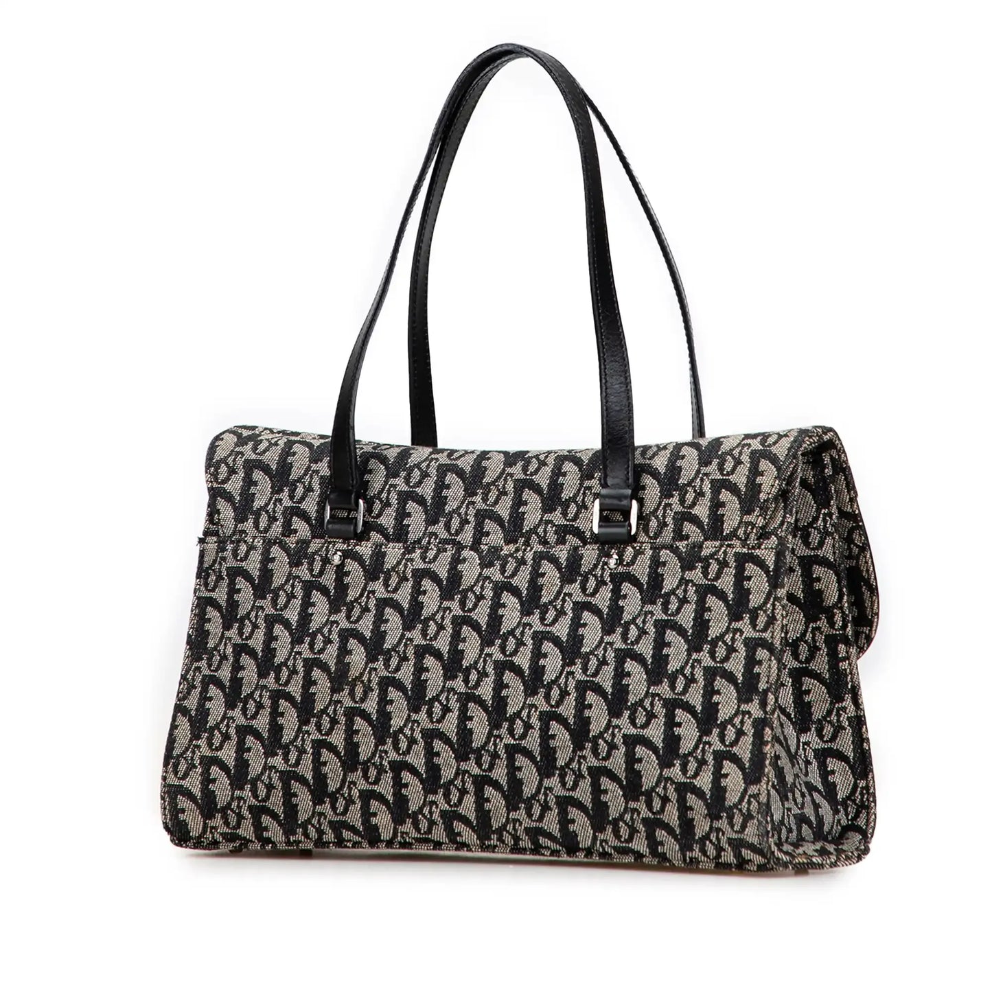 Dior Diorissimo Trotter Canvas Saddle Shoulder Bag