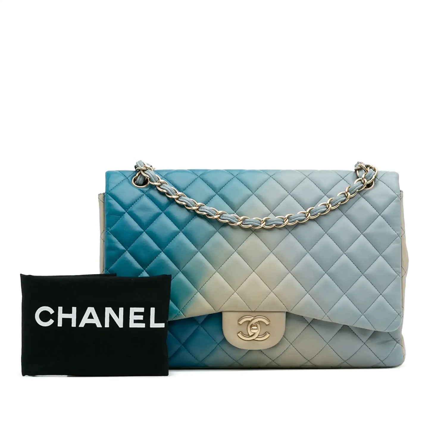 Chanel Maxi Classic Lambskin Degrade Single Flap