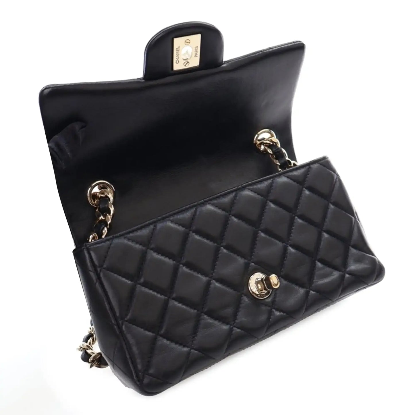 Chanel Mini Rectangular Classic Lambskin Coco Charms Single Flap