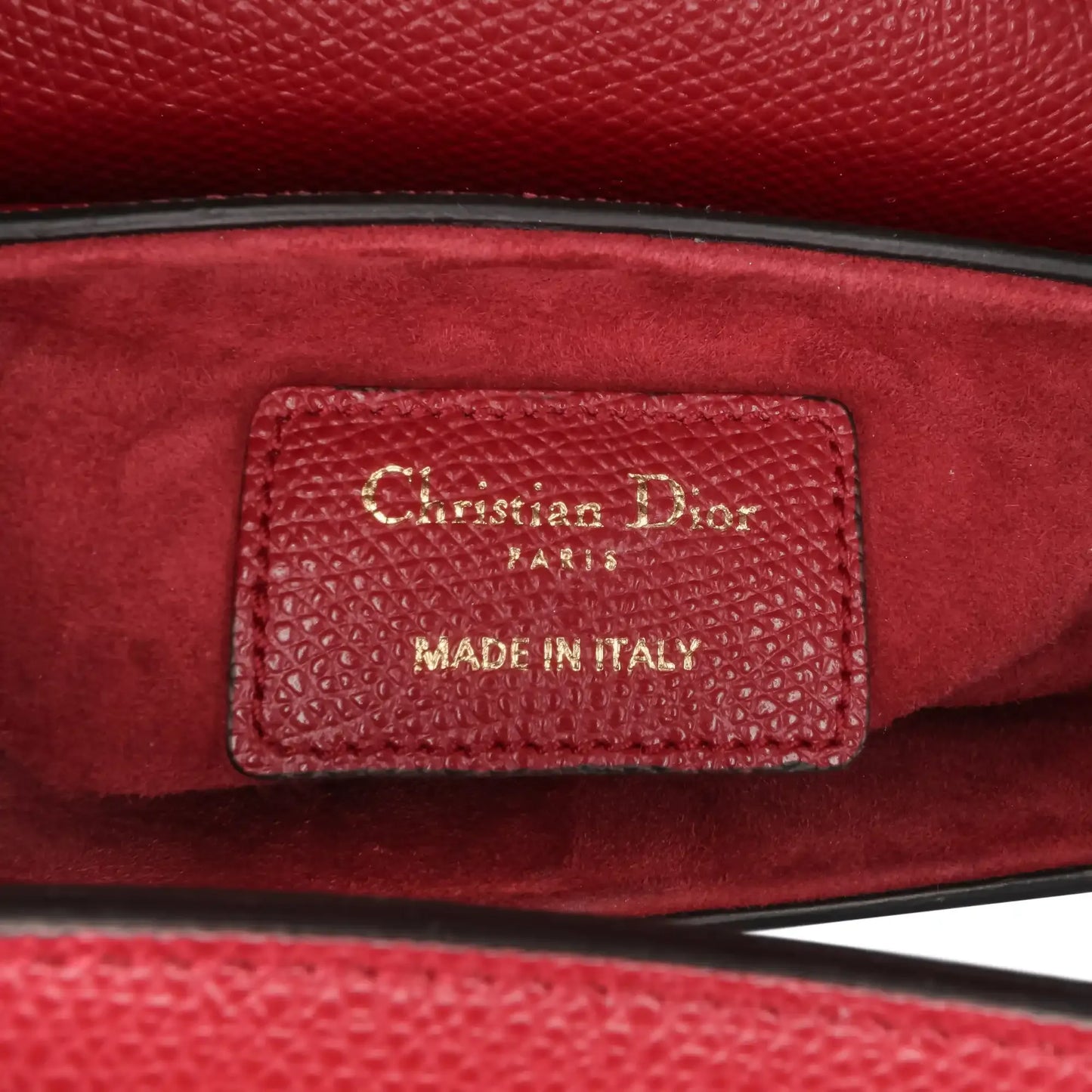Dior Mini Grained Calfskin Saddle Bag