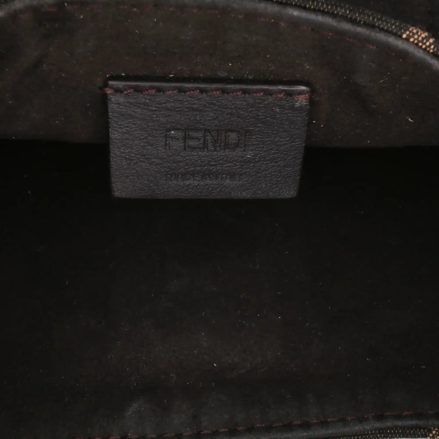 Fendi Mini Zucca Canvas Cookie Hobo