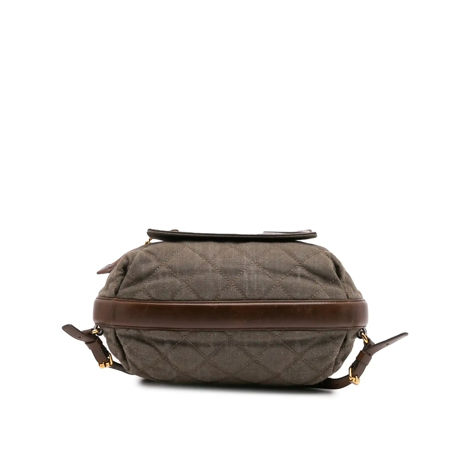 Chanel CC Quilted Denim and Calfskin Backpack