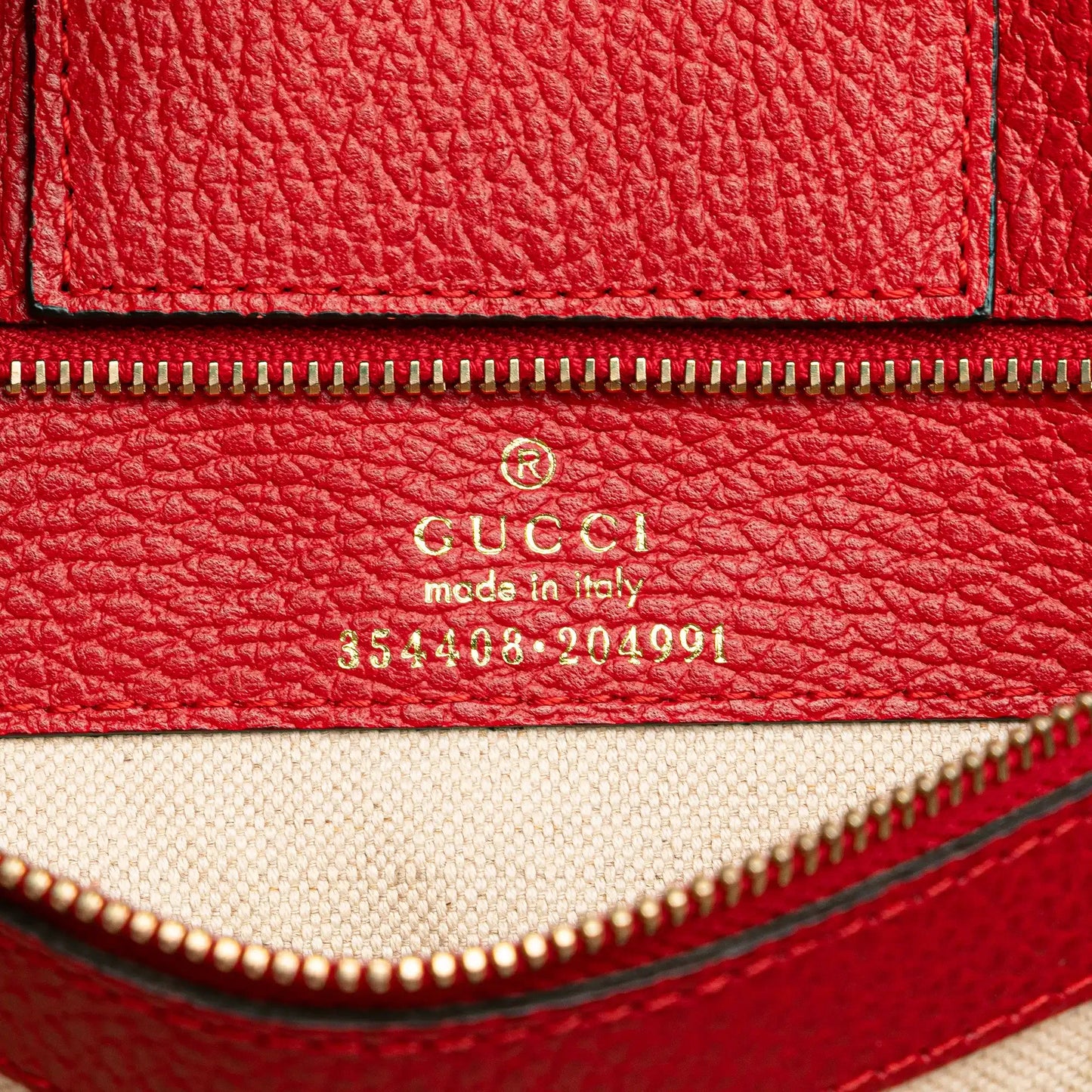 Gucci Medium Leather Swing Tote