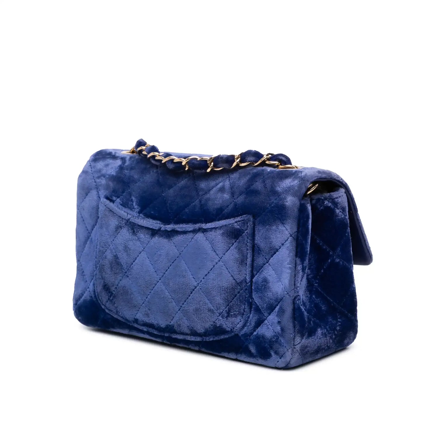Chanel Mini Rectangular Classic Velvet Single Flap