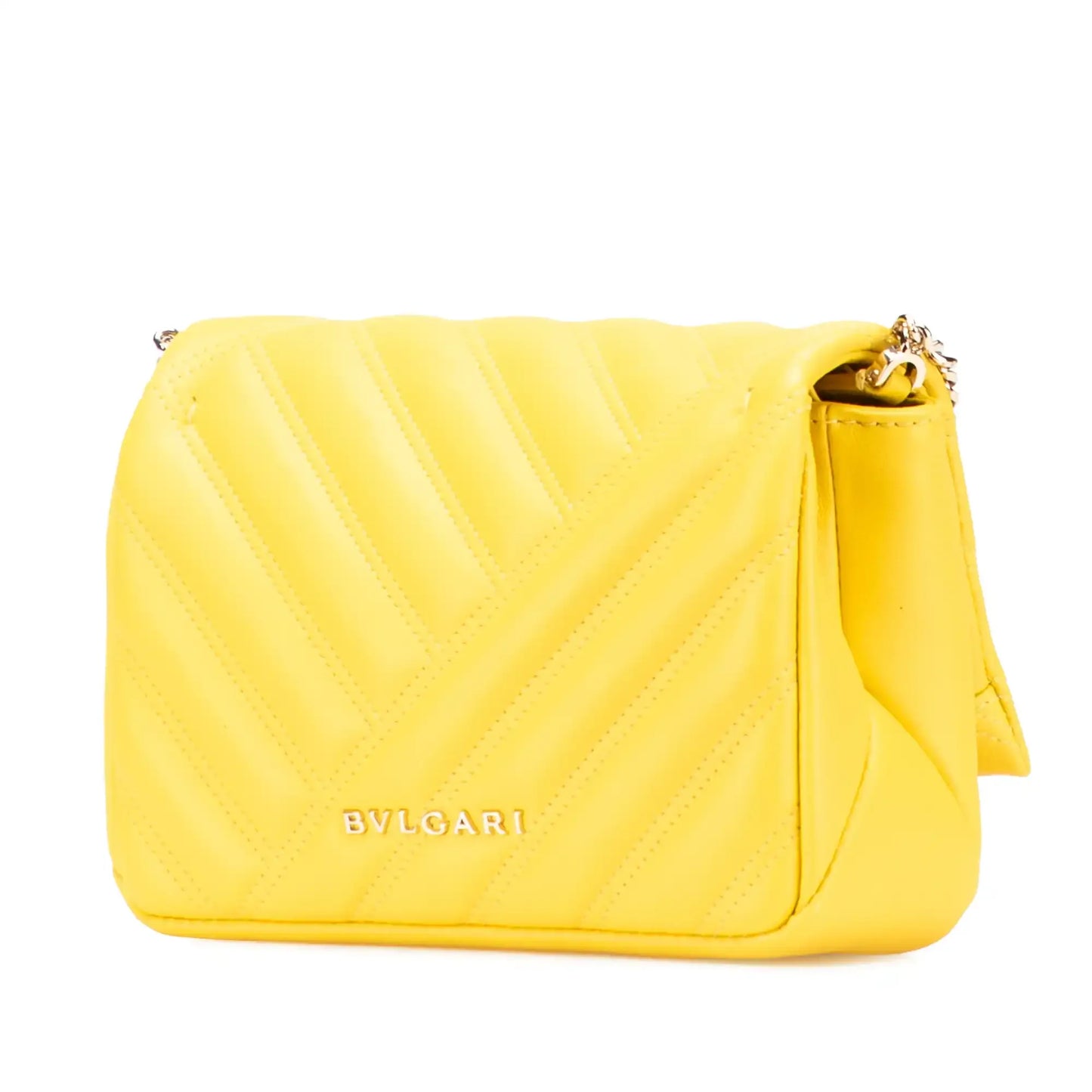 Bvlgari Leather Serpenti Cabochon Chain Crossbody