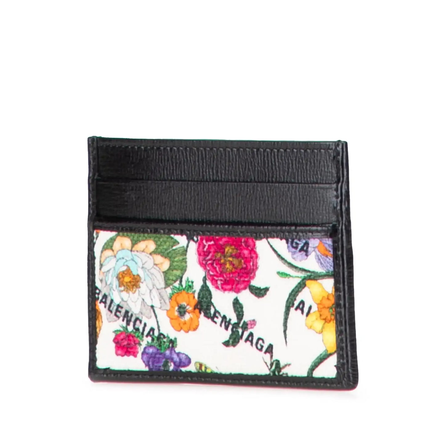 Gucci Balenciaga The Hacker Project Flora Calfskin and Canvas Neo Classic Card Case
