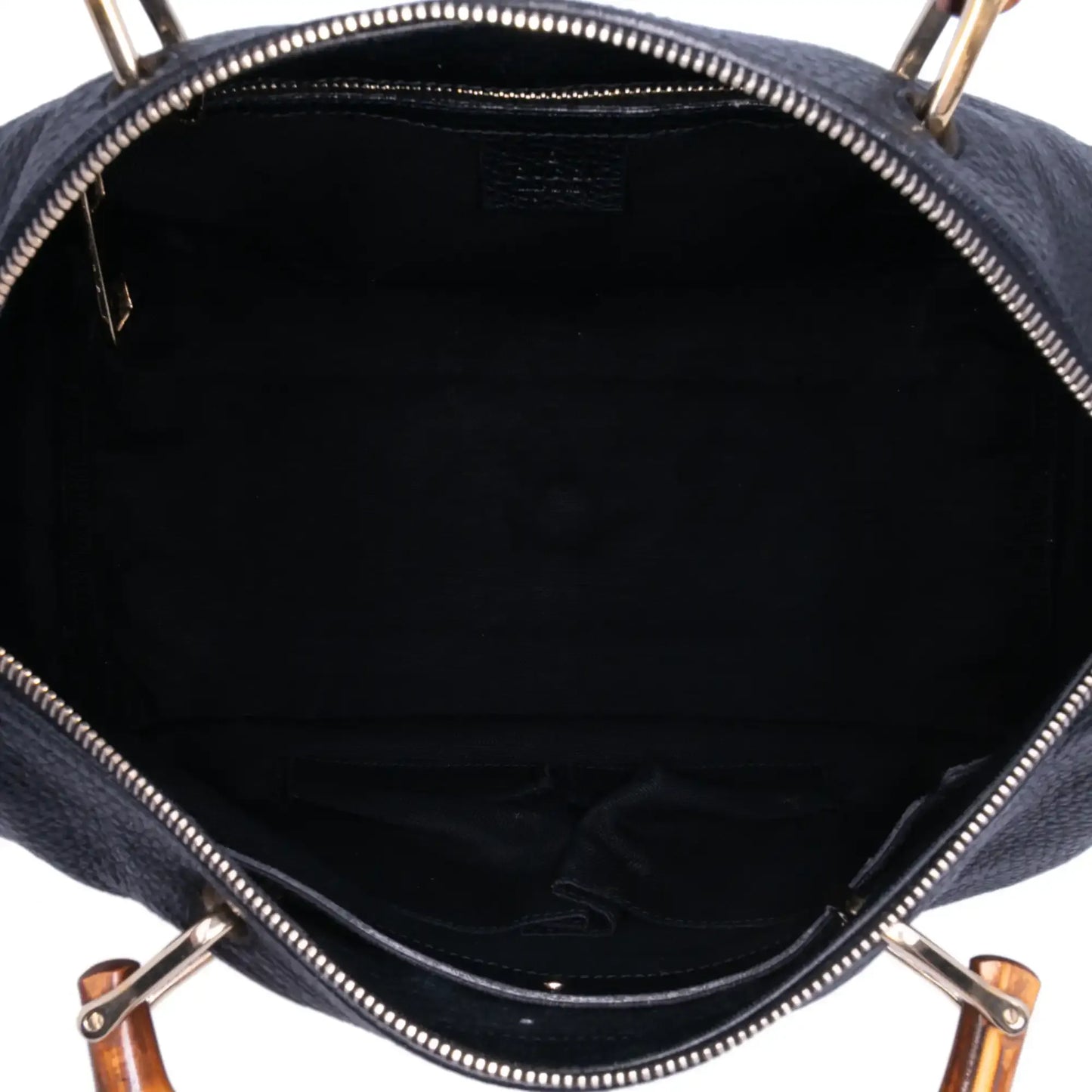 Gucci Medium Calfskin Bamboo Shopper Boston Bag