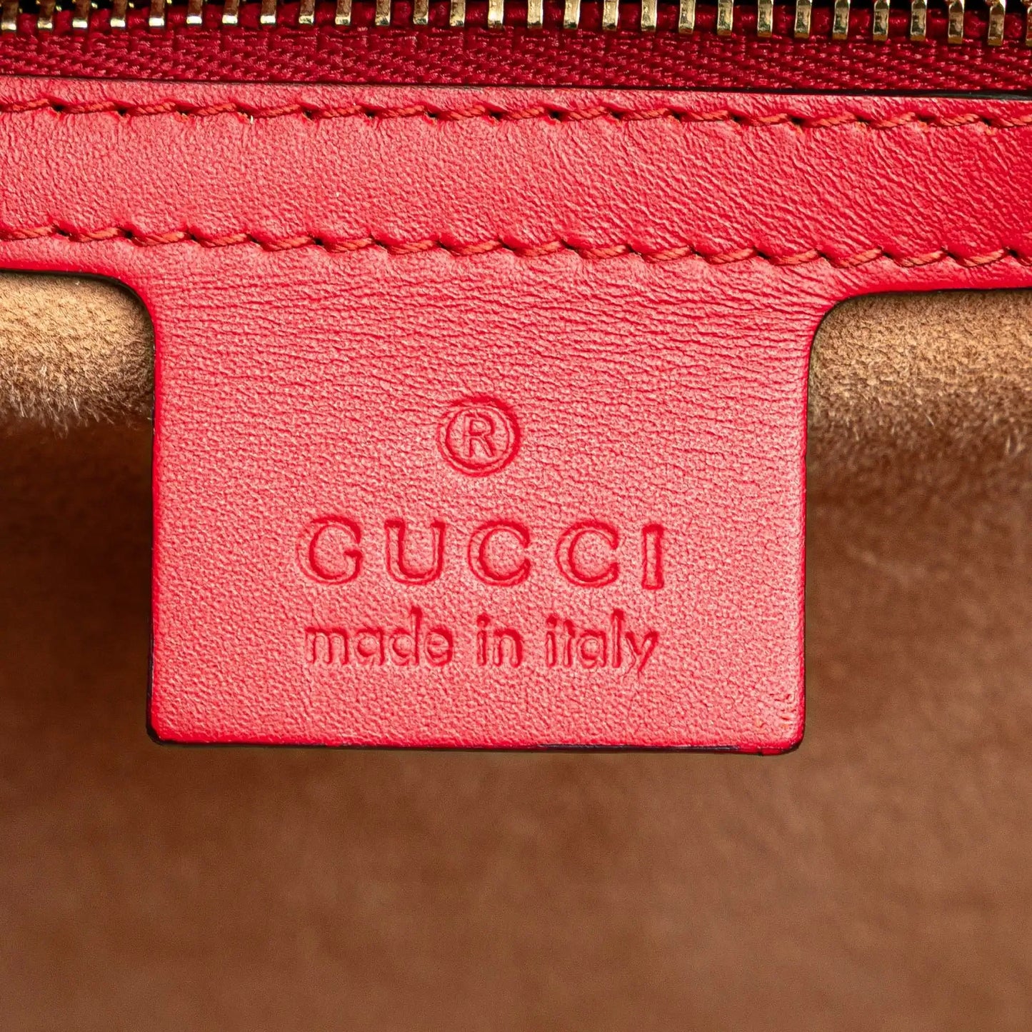 Gucci Medium Leather Sylvie Top Handle Bag