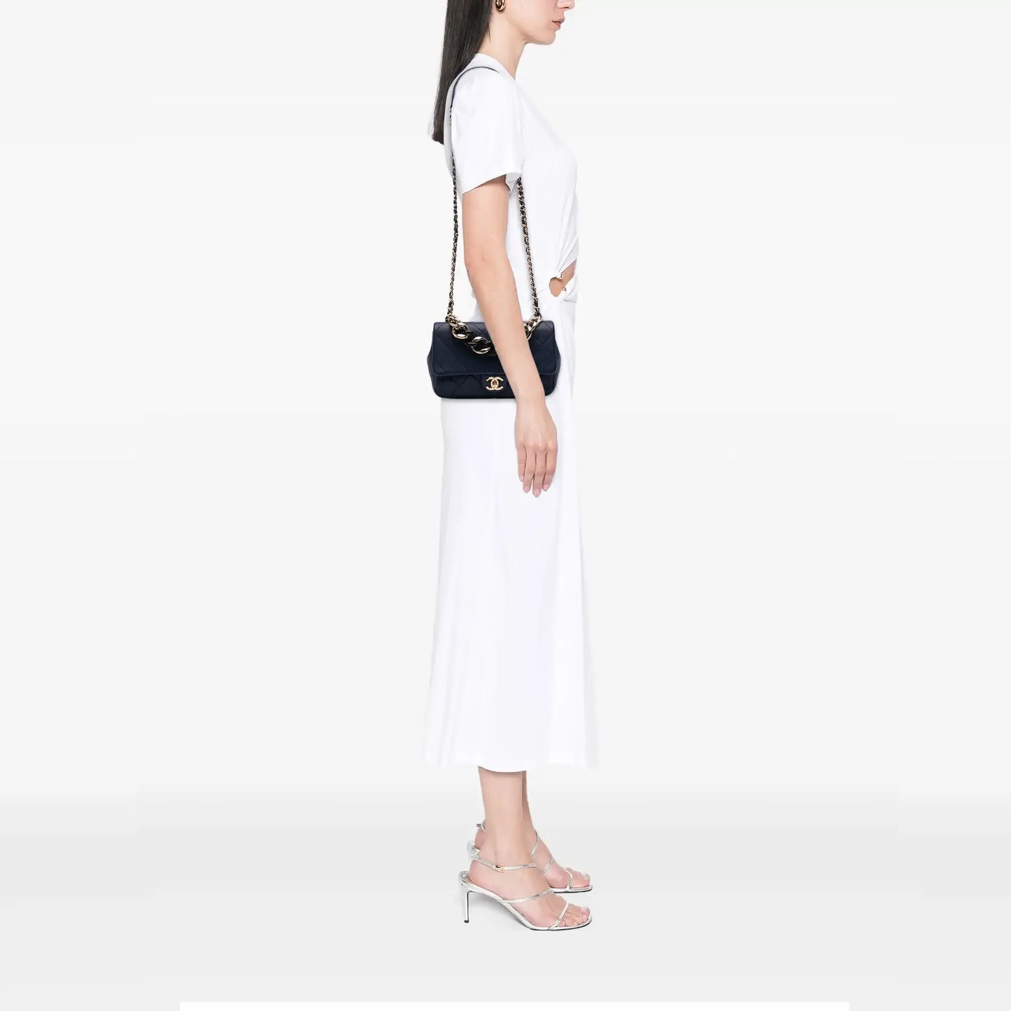 Chanel Small Lambskin Elegant Chain Single Flap