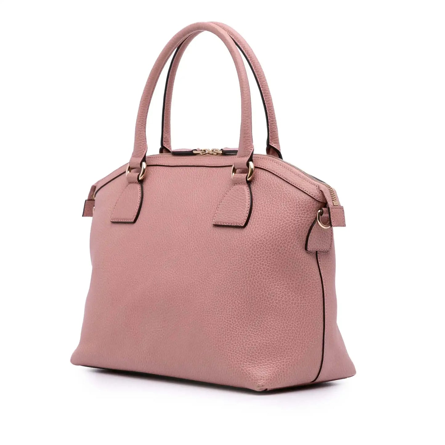 Gucci Medium Leather GG Charm Dome Satchel