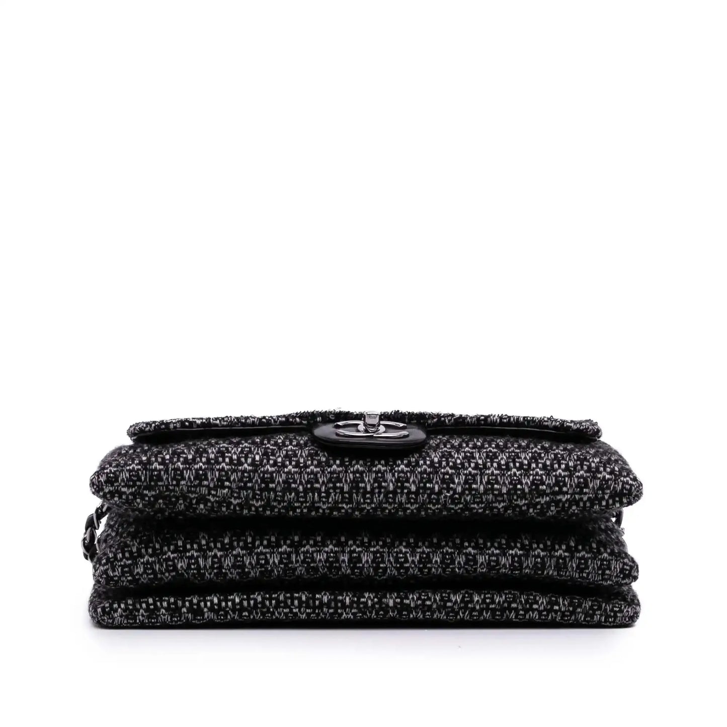Chanel Large Tweed and Sequin Icons 3 Accordion Flap