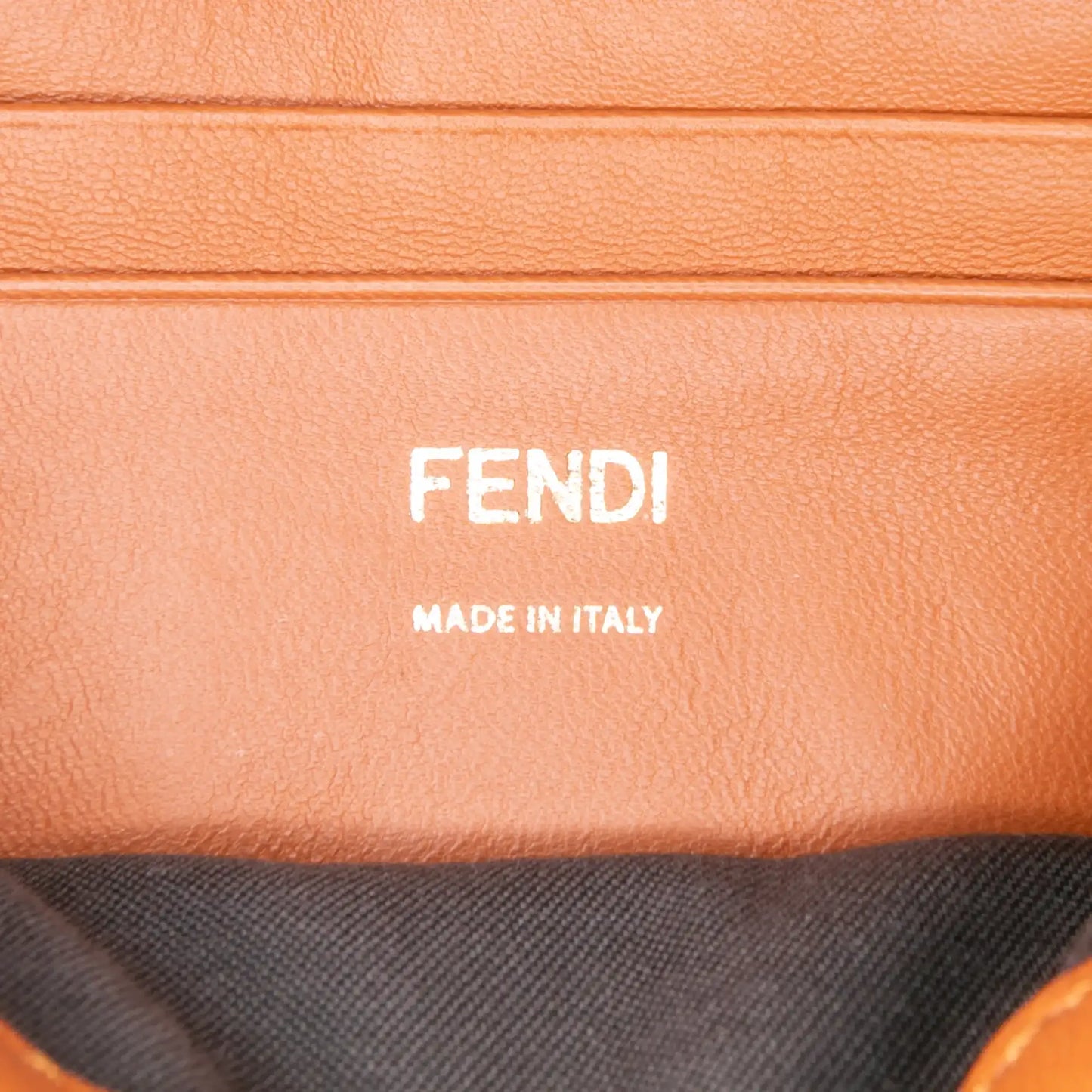 Fendi Mini Bicolor Nappa Apolo Chain Baguette Shoulder Bag