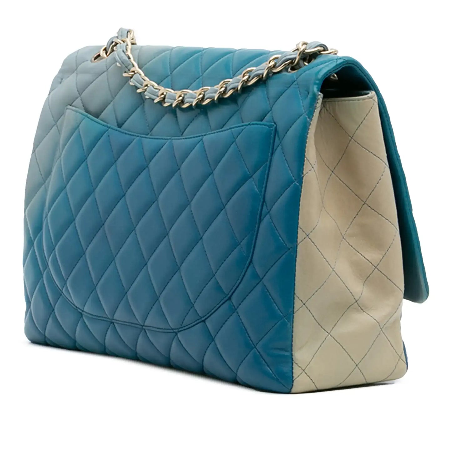 Chanel Maxi Classic Lambskin Degrade Single Flap