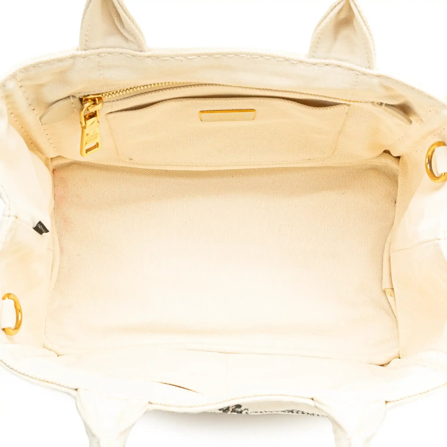 Prada Small Canvas Canapa Logo Satchel