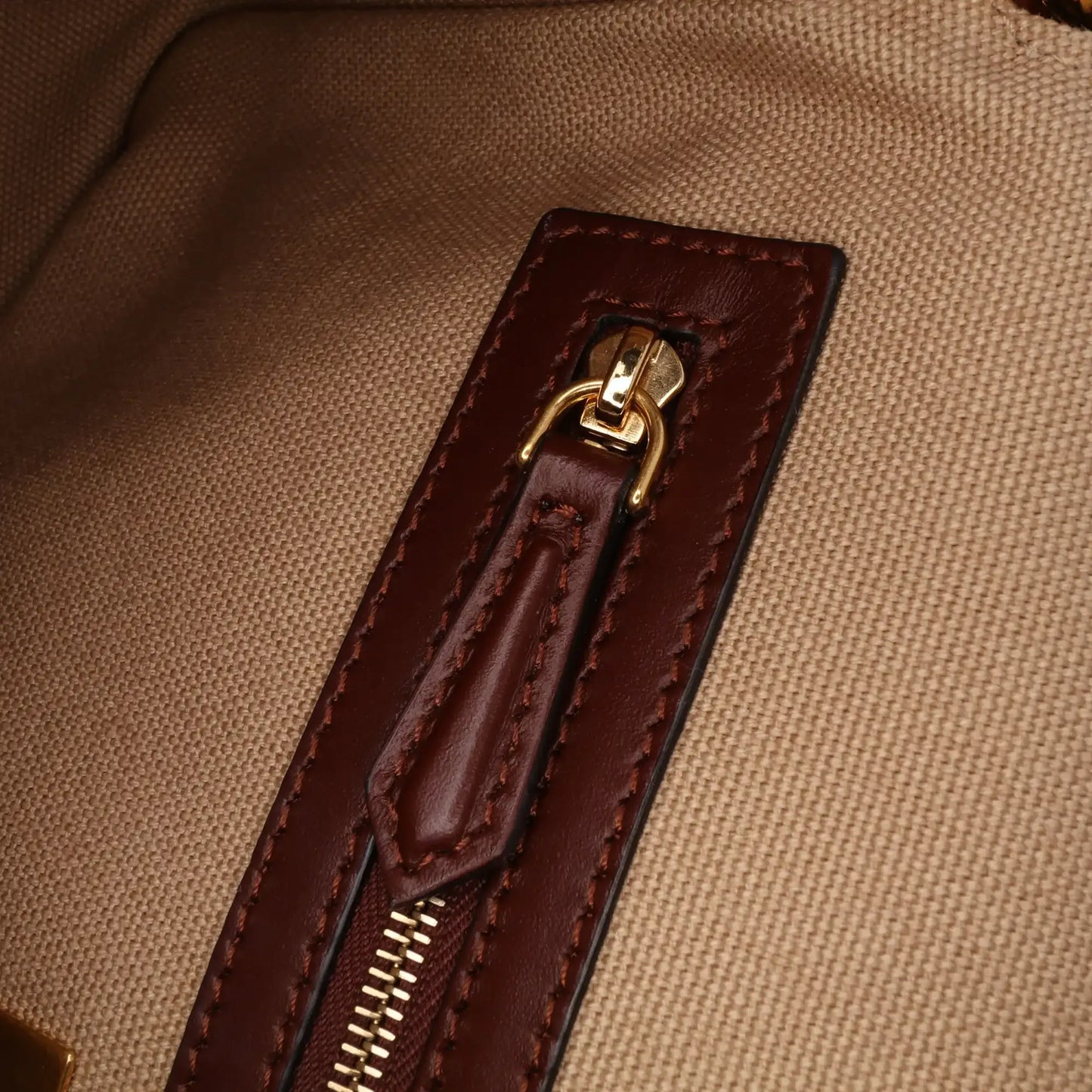 Fendi Medium Embroidered Canvas Baguette Satchel