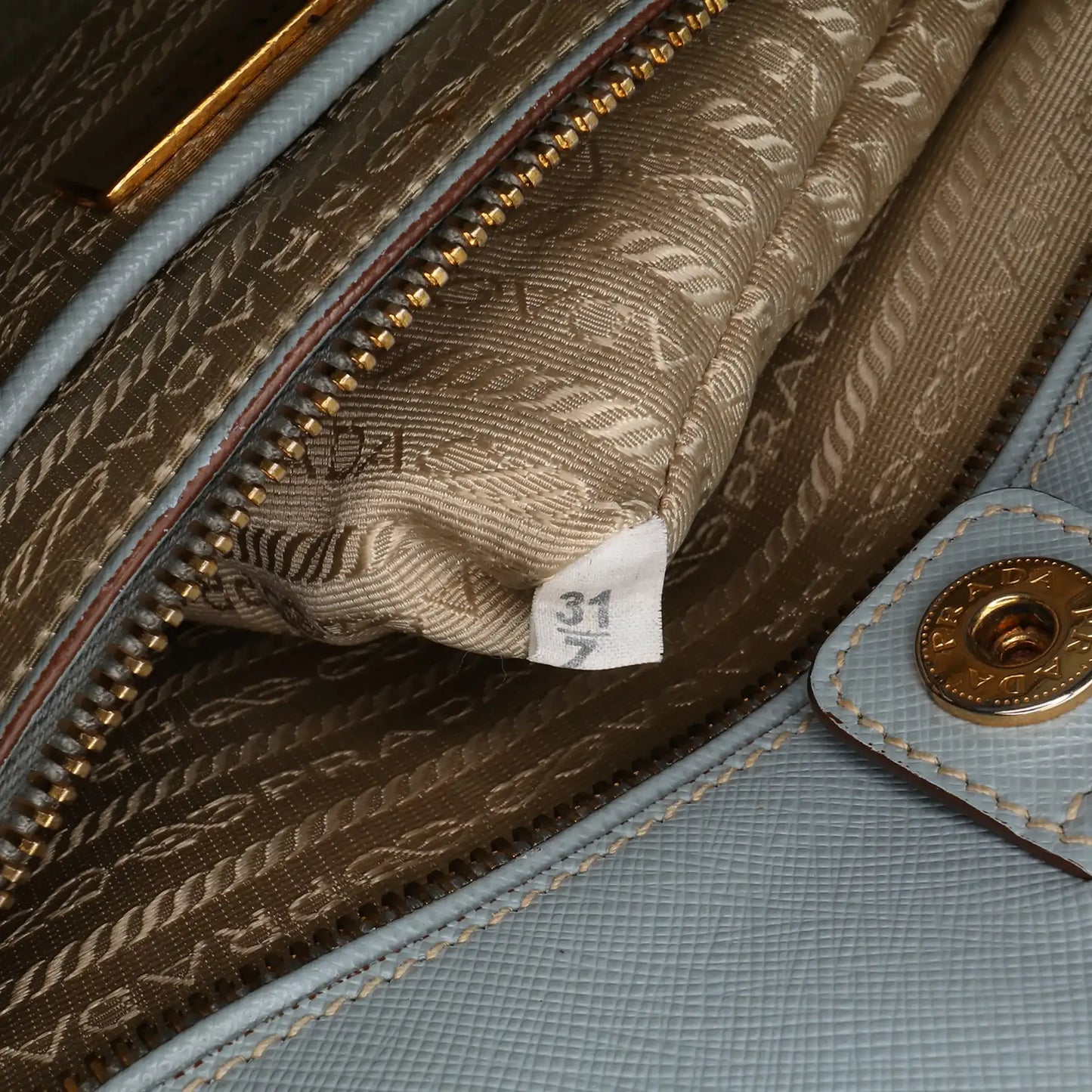 Prada Bicolor Saffiano Lux Satchel