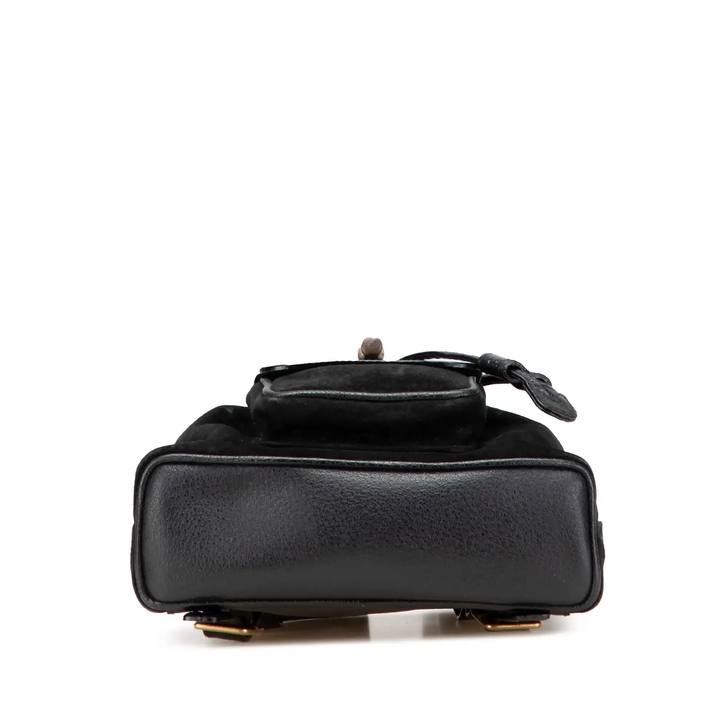 Gucci Suede Bamboo Backpack