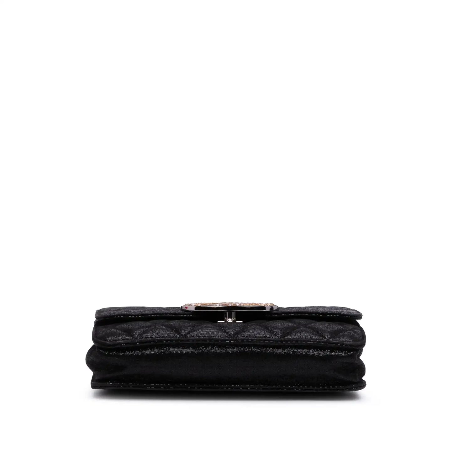 Chanel Sequined Goatskin CC Crystal Wallet On Chain
