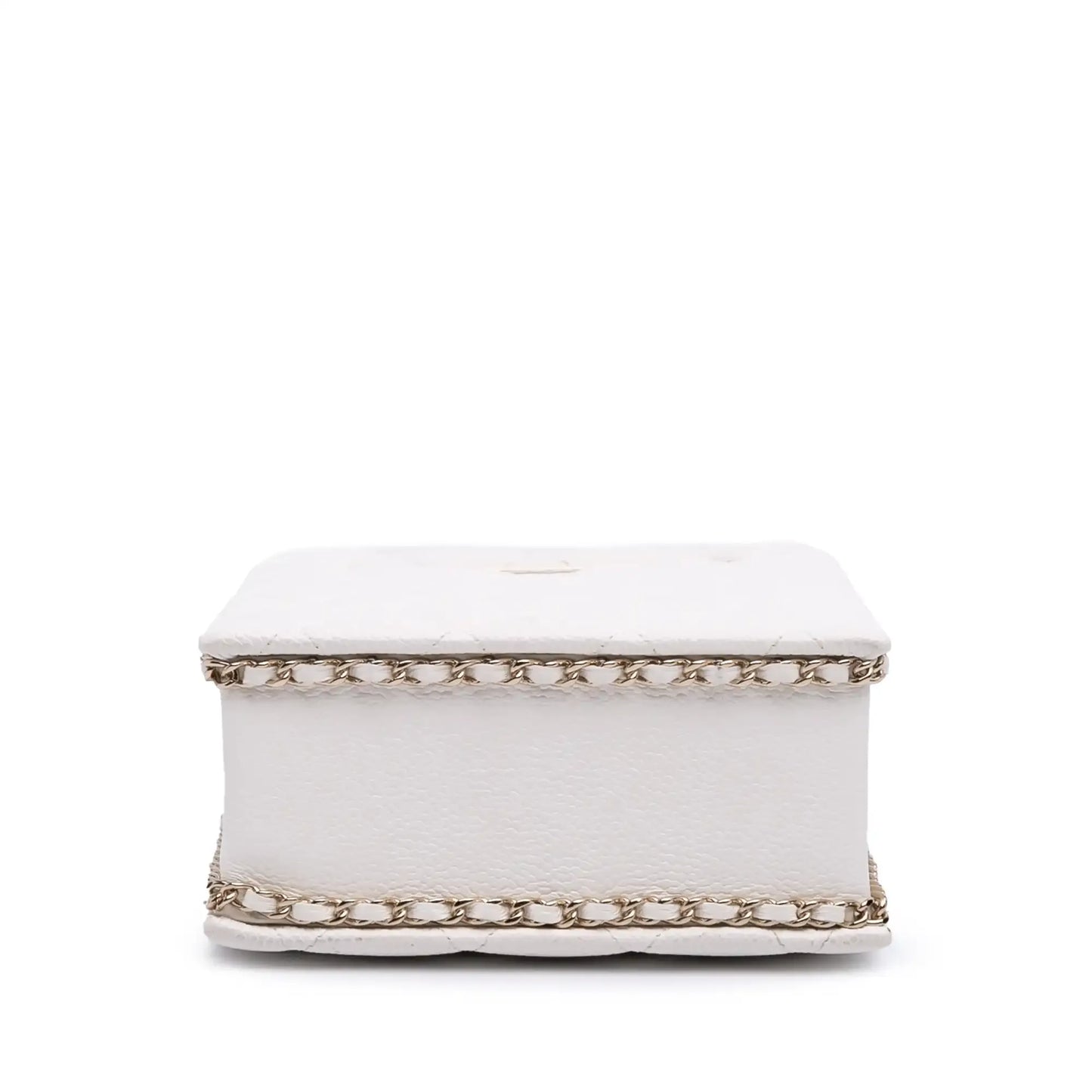 Chanel Mini Quilted Caviar Cut Out Evening Tote