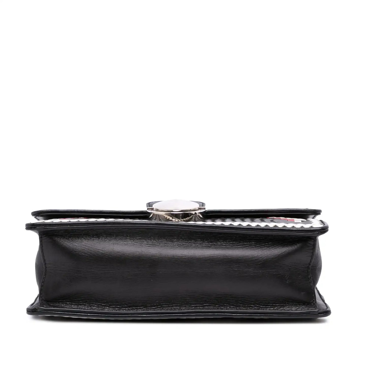 Prada Goatskin Woven Madras Crossbody