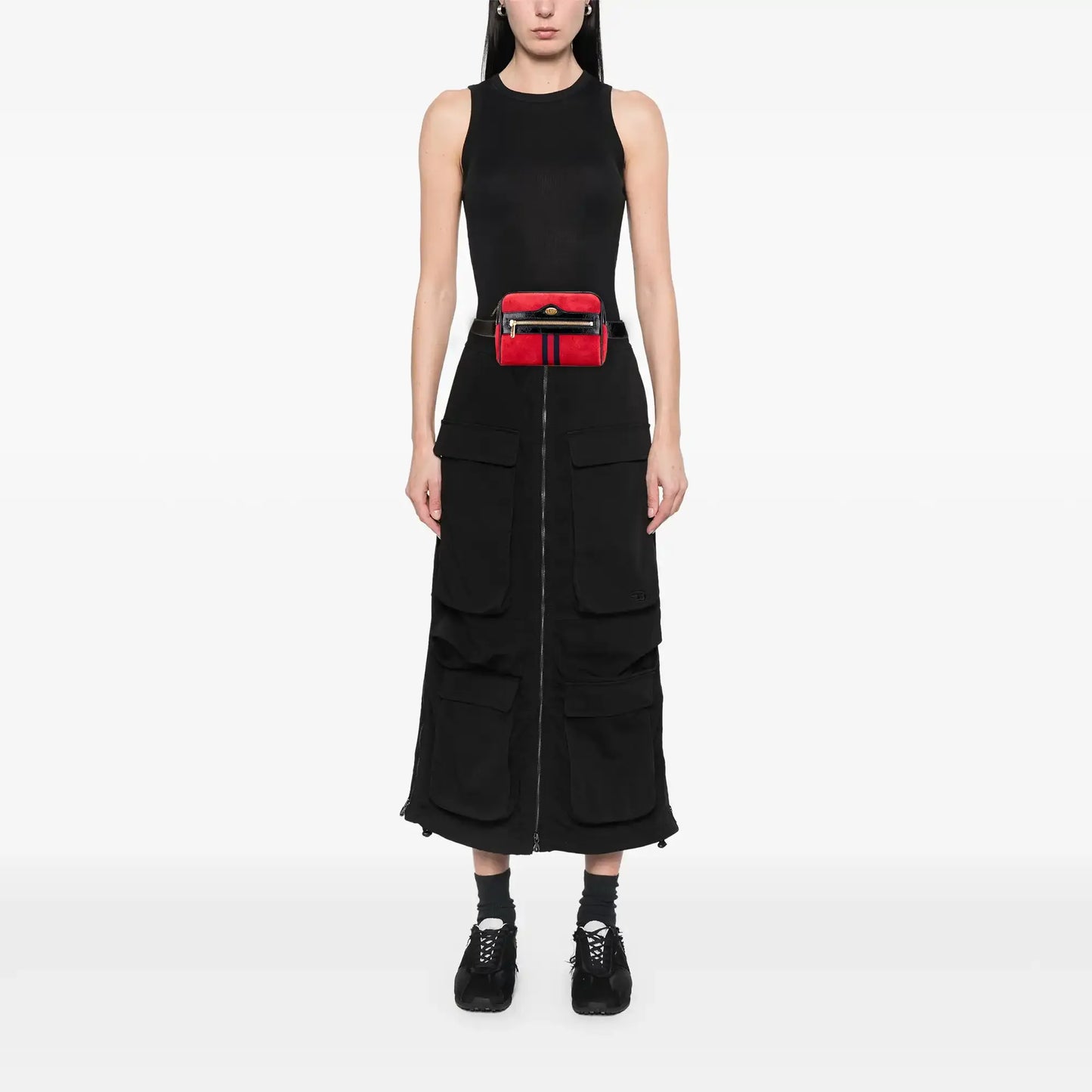 Gucci Small Suede Ophidia Belt Bag